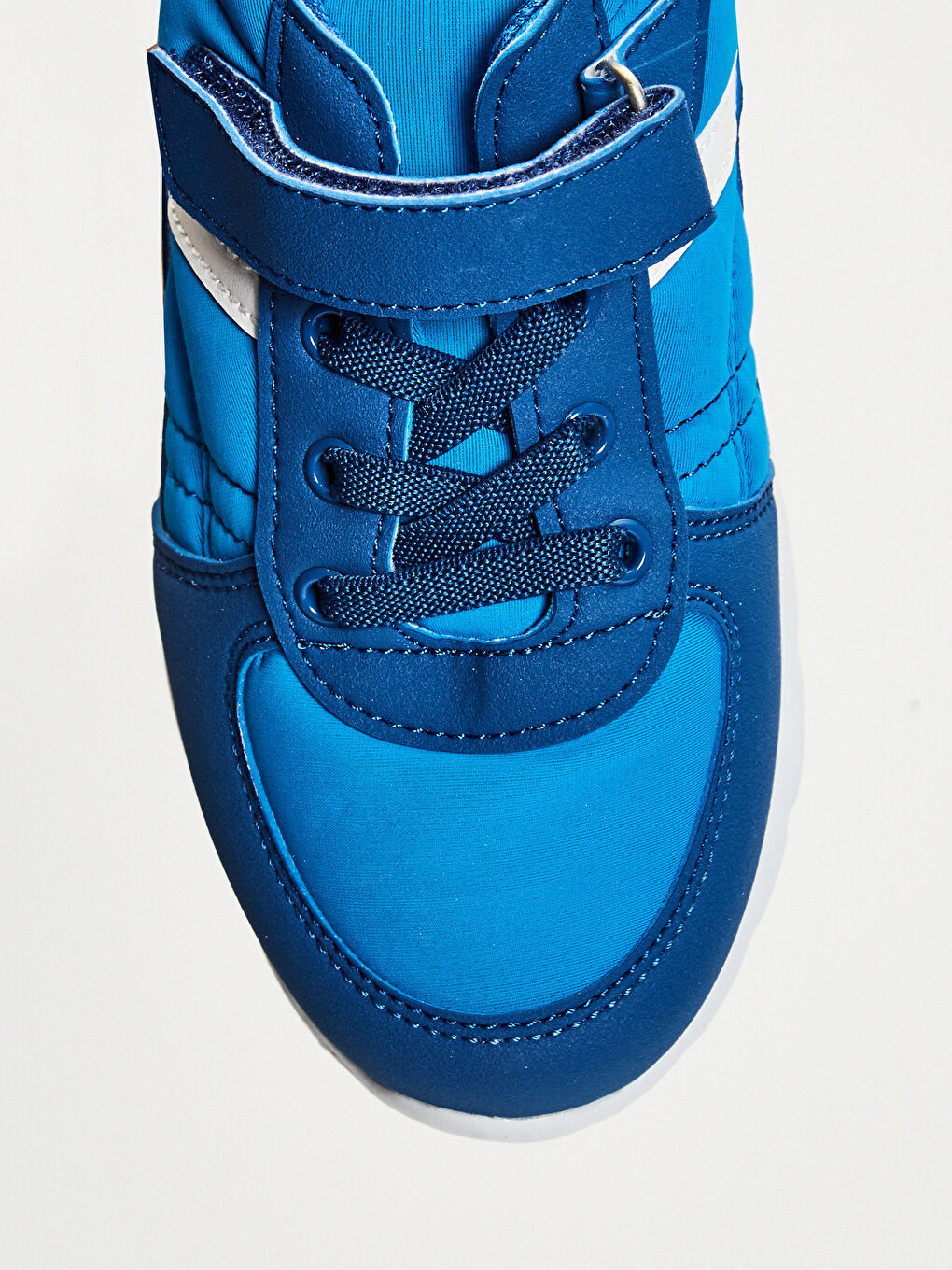 Mavi Baskılı Bağcık ve Cırt Cırtlı Erkek Çocuk Spor Ayakkabı-4