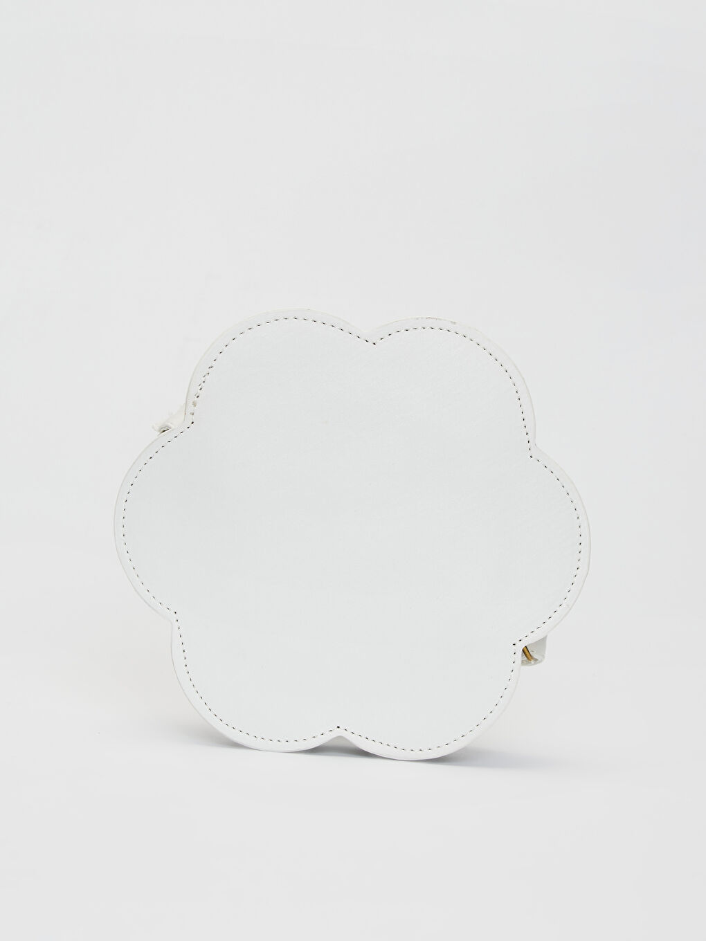 Beyaz Kız Çocuk Papatya Silüetli Omuz Çantası-1