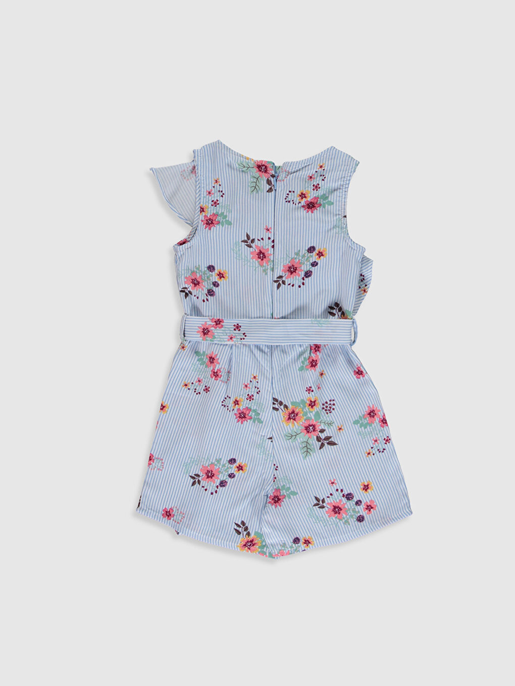 Crew Neck Girls Overalls-1