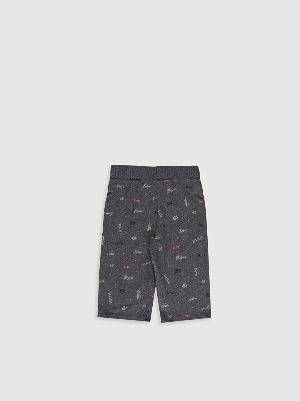 Girl's Figured Cotton Shorts-1