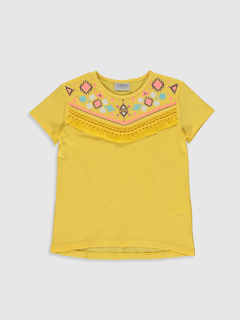 Tricou Pentru Fete Cu Guler Rotund Și Mânecă Scurtă