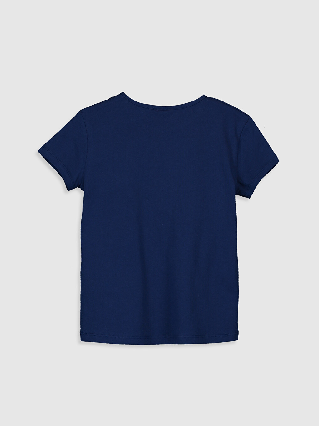 Crew Neck Short Sleeve Girls' T-shirt-1