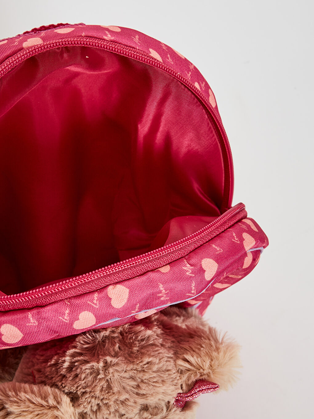 Fuşya Baskılı Sırt Çantası-2