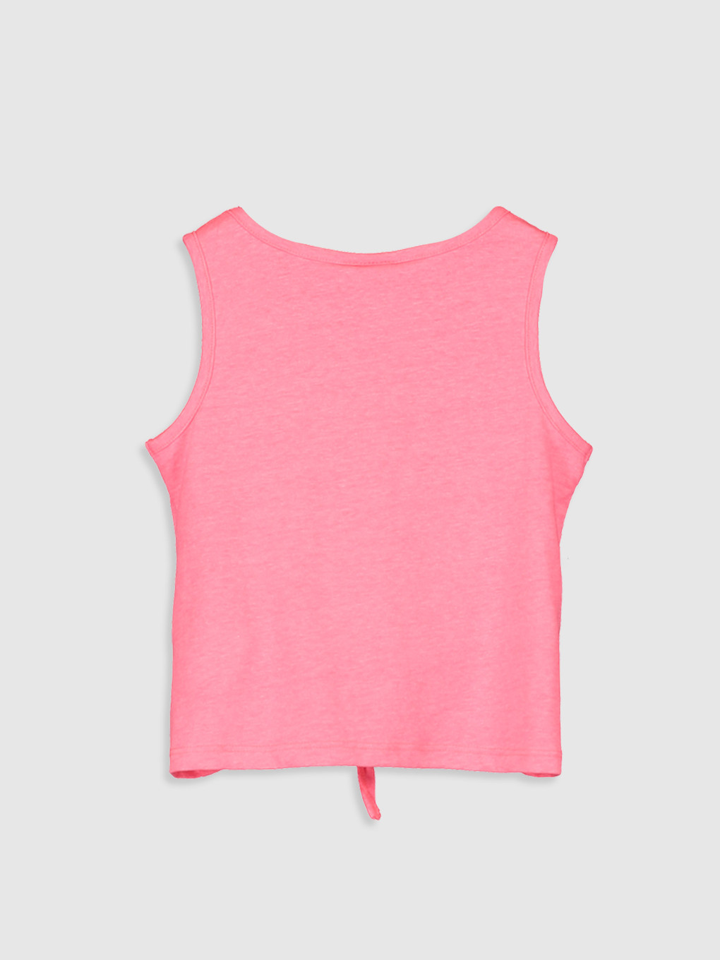 Pembe Bisiklet Yaka Kız Çocuk Atlet-1
