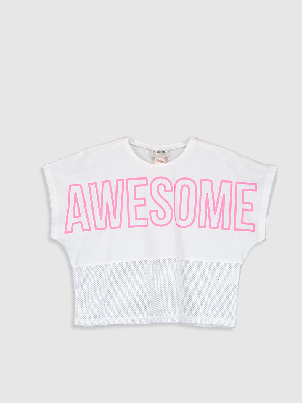 Футболка для дівчаток з круглим вирізом горловини та короткими рукавами