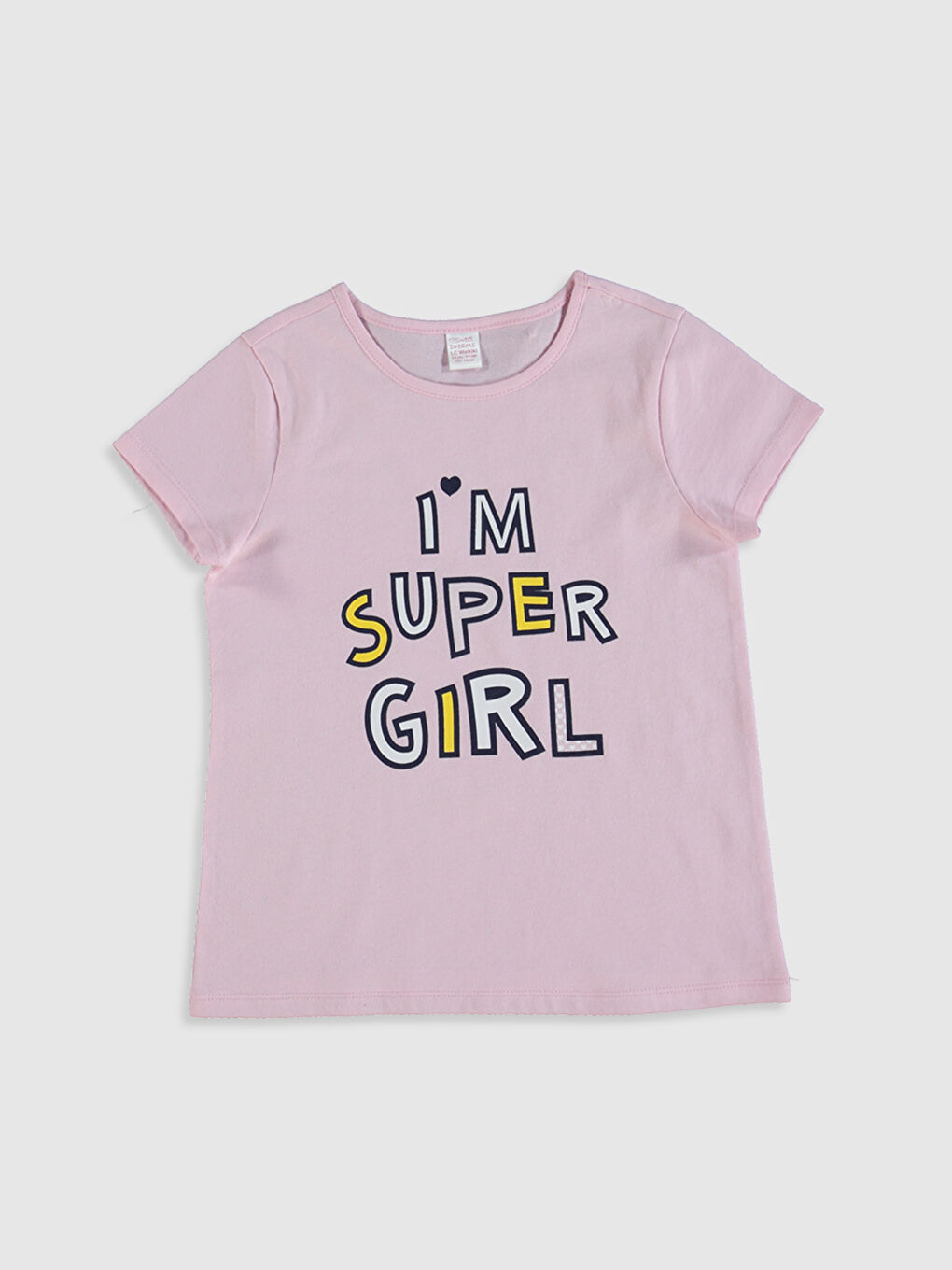 Crew Neck Short Sleeve Girls' Pyjama Set-7