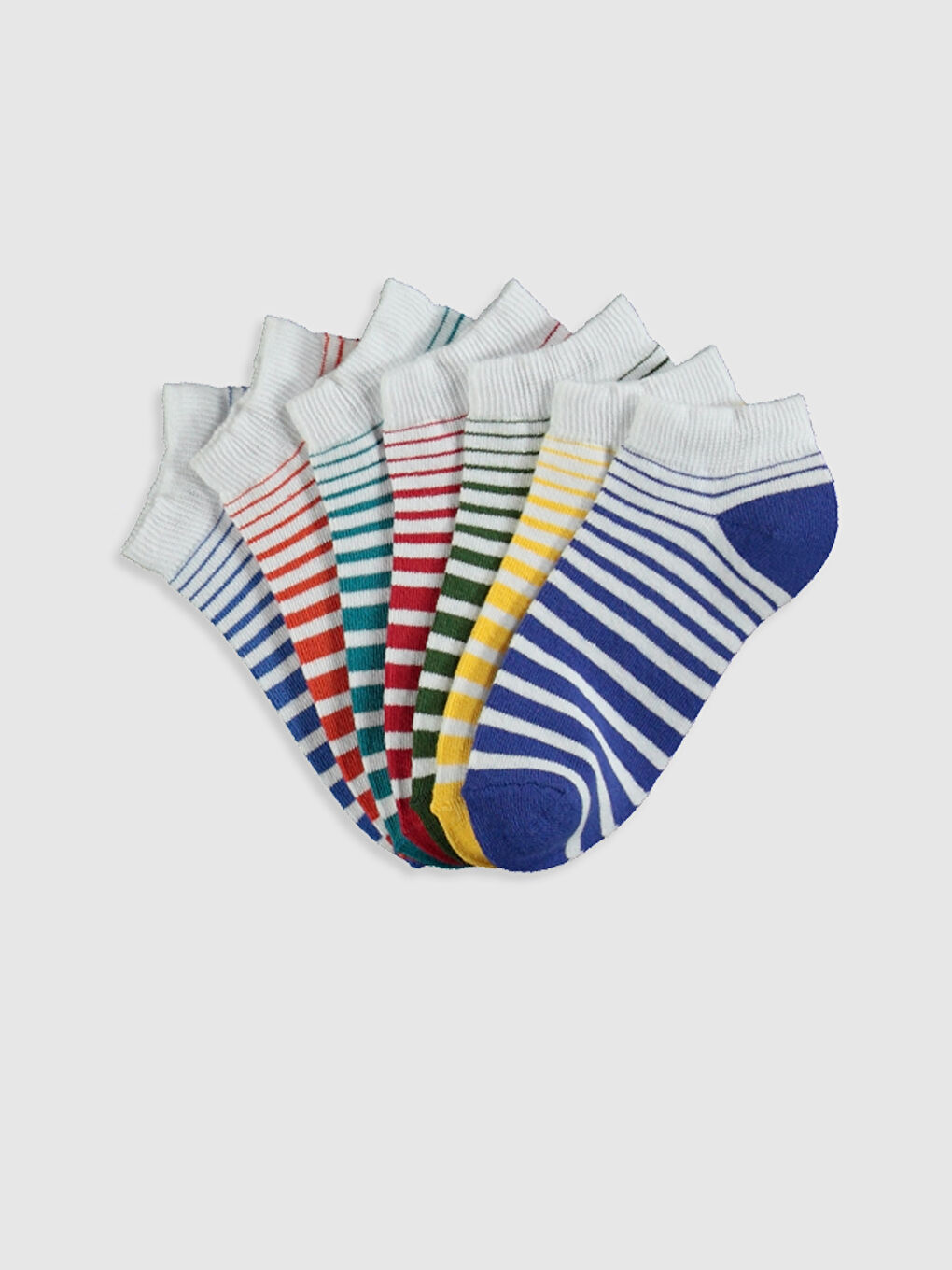 Karışık Renk İpliği Boyalı Patik Çorap