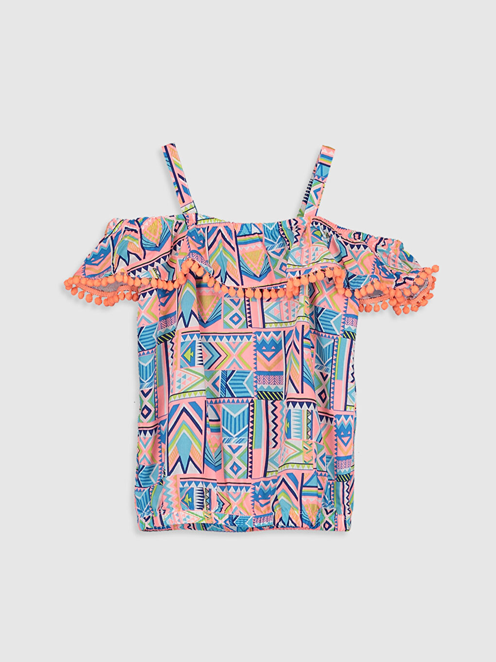 Short Sleeve Girls' Blouse-1