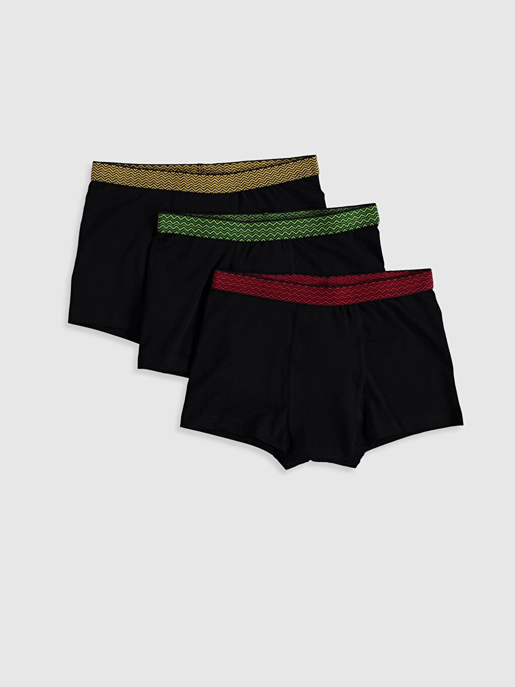 Siyah Basic Pamuklu Erkek Çocuk Boxer 3'lü