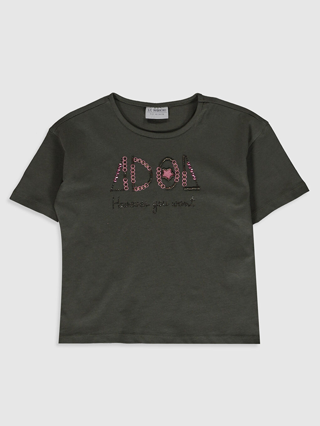 T-shirt à manches courtes et col rond pour Filles
