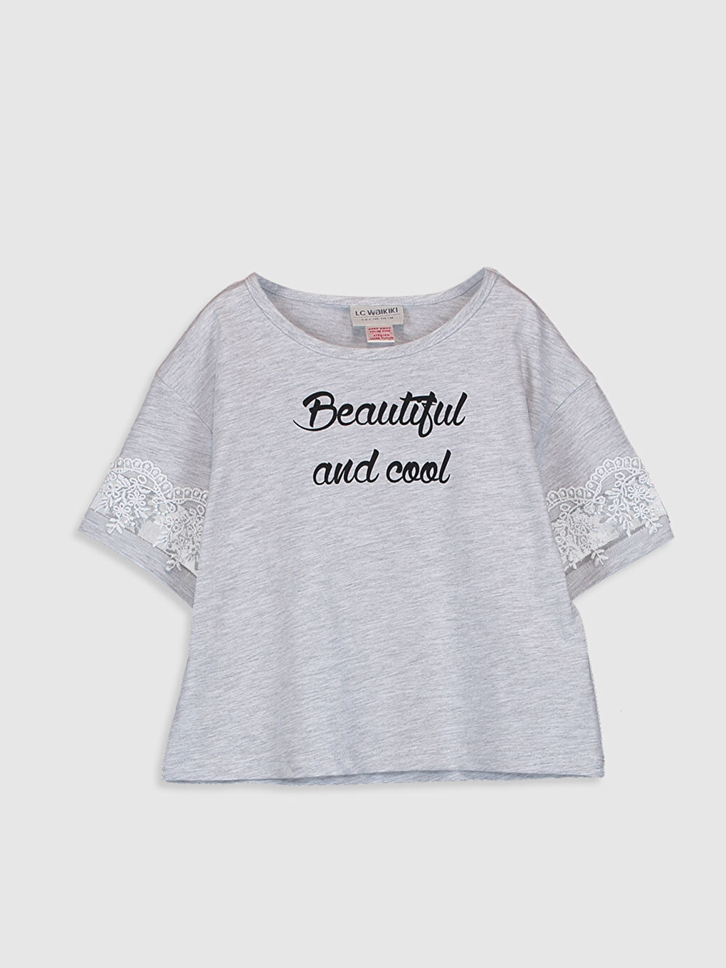 Crew Neck Short Sleeve Girls' T-Shirt