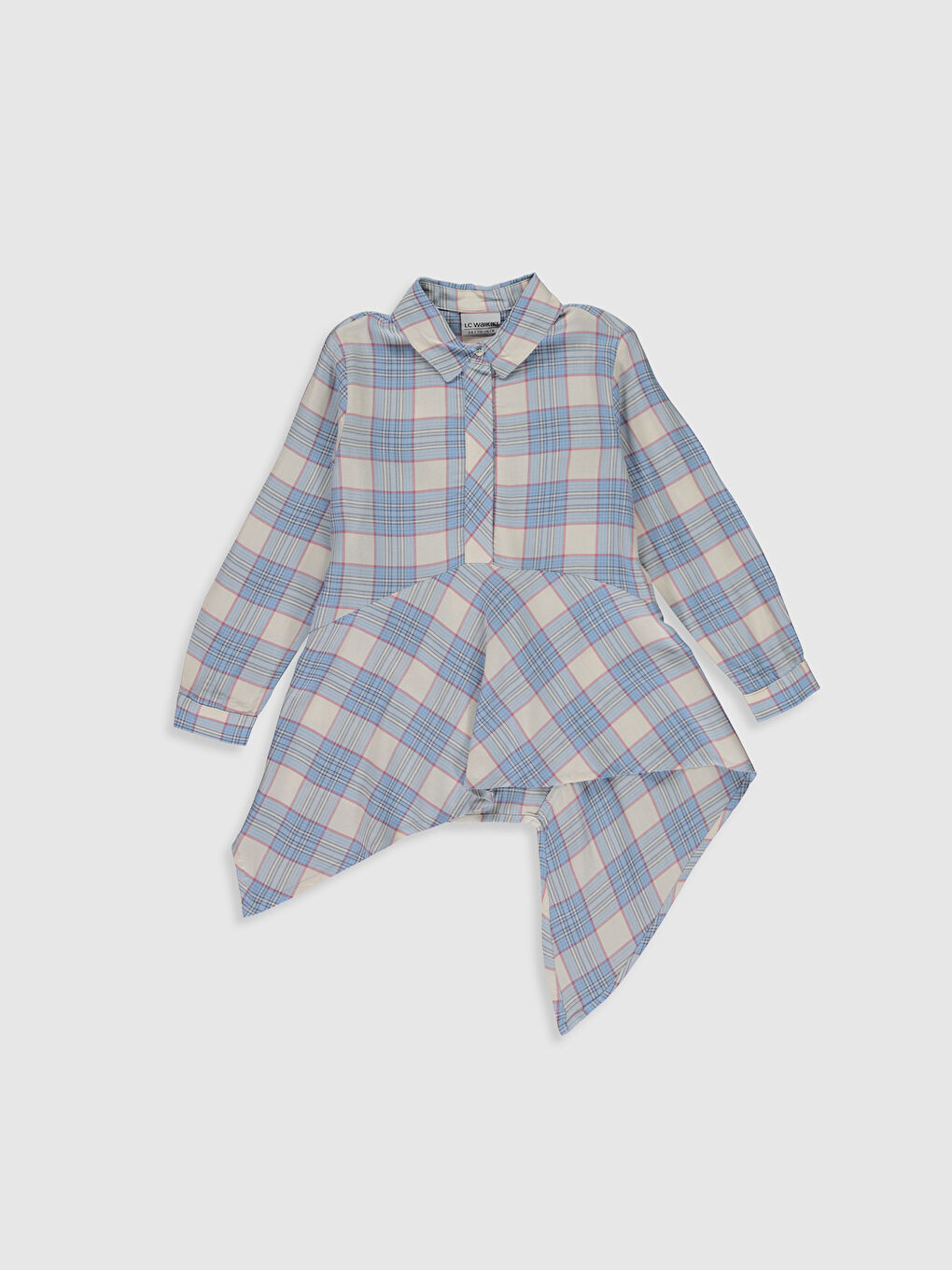 Girl's Chequered Viscose Blouse