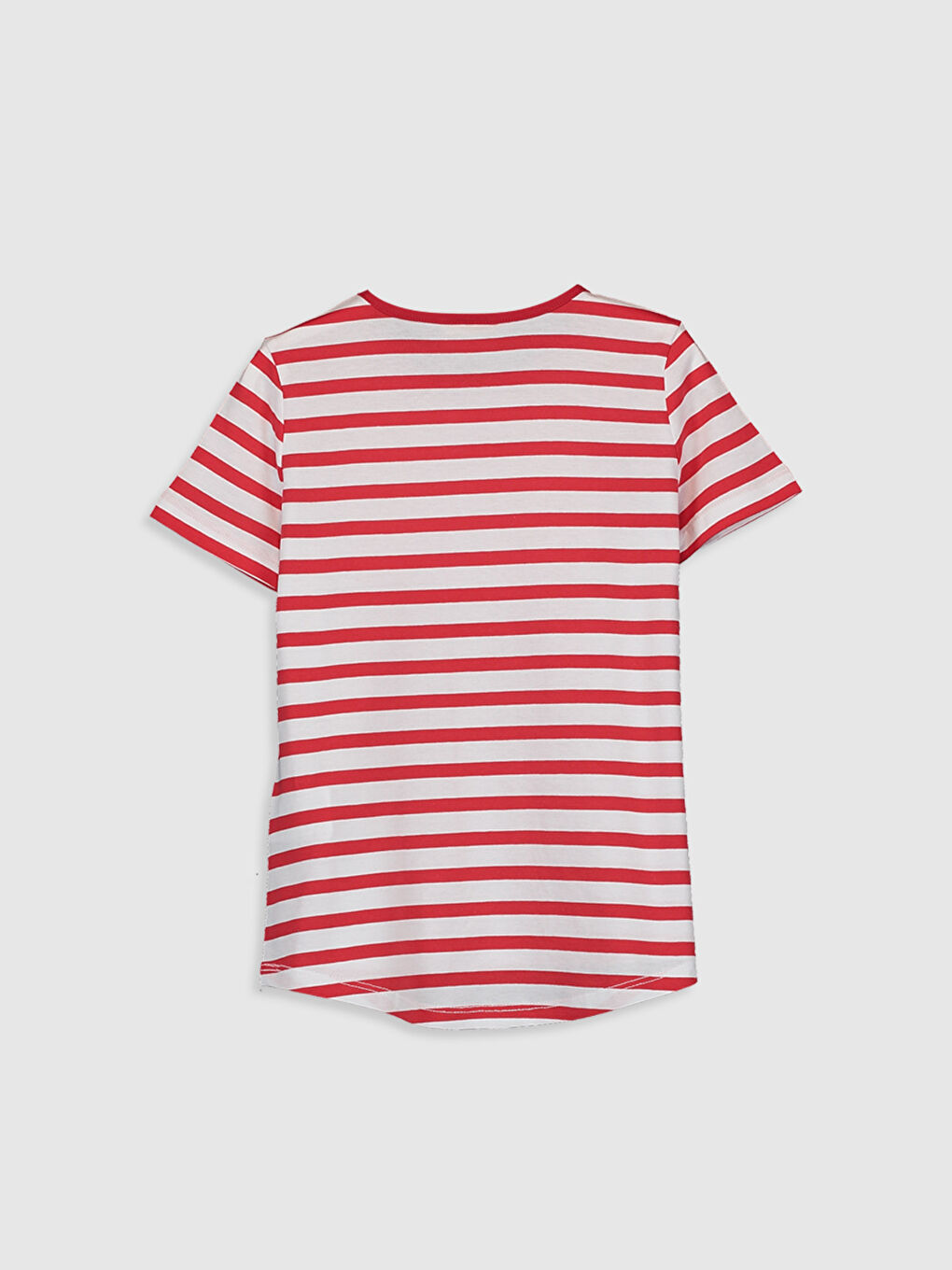 Футболка для дівчаток з круглим вирізом горловини та короткими рукавами-2