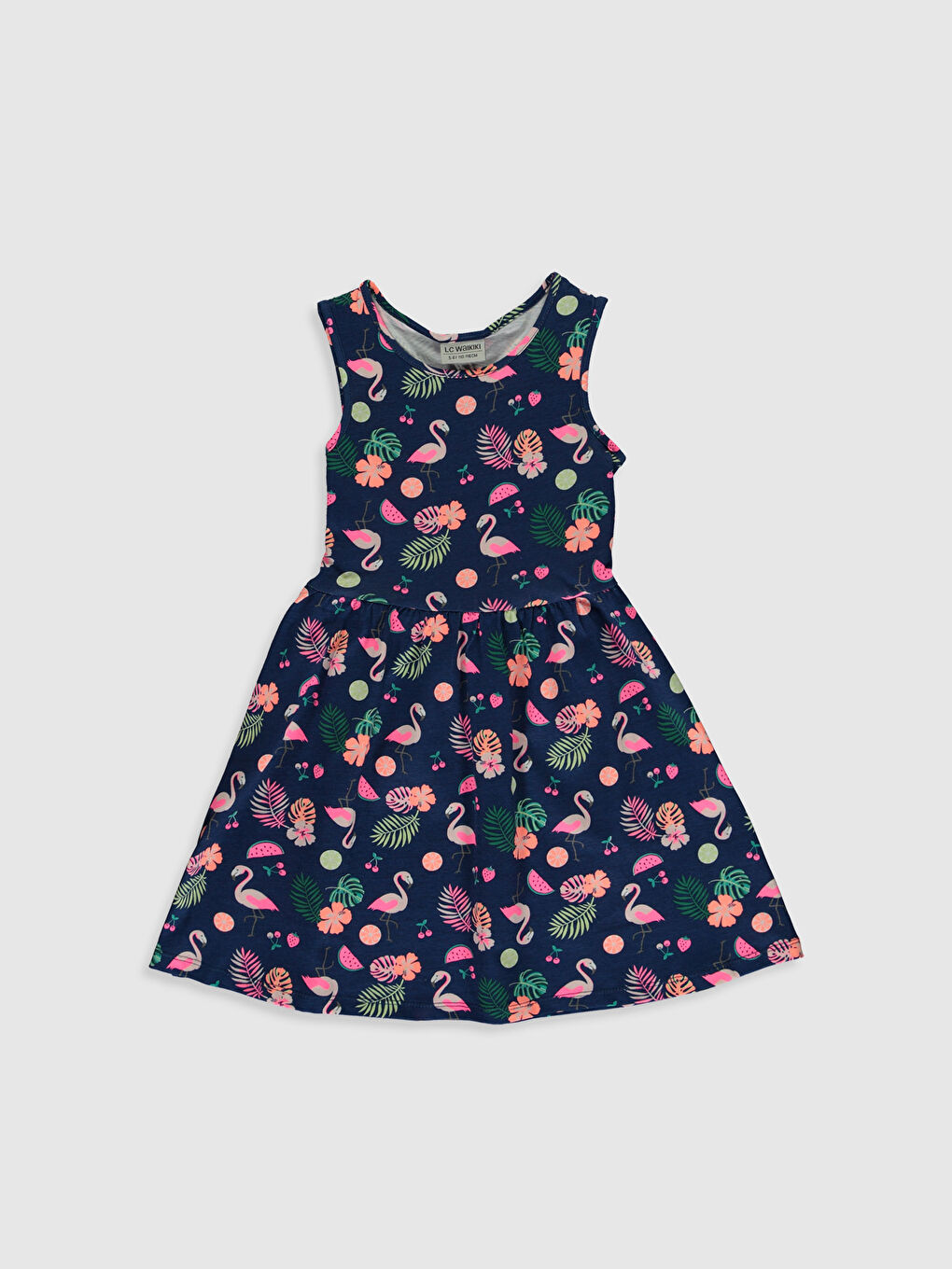 Girl's Figured Cotton Dress