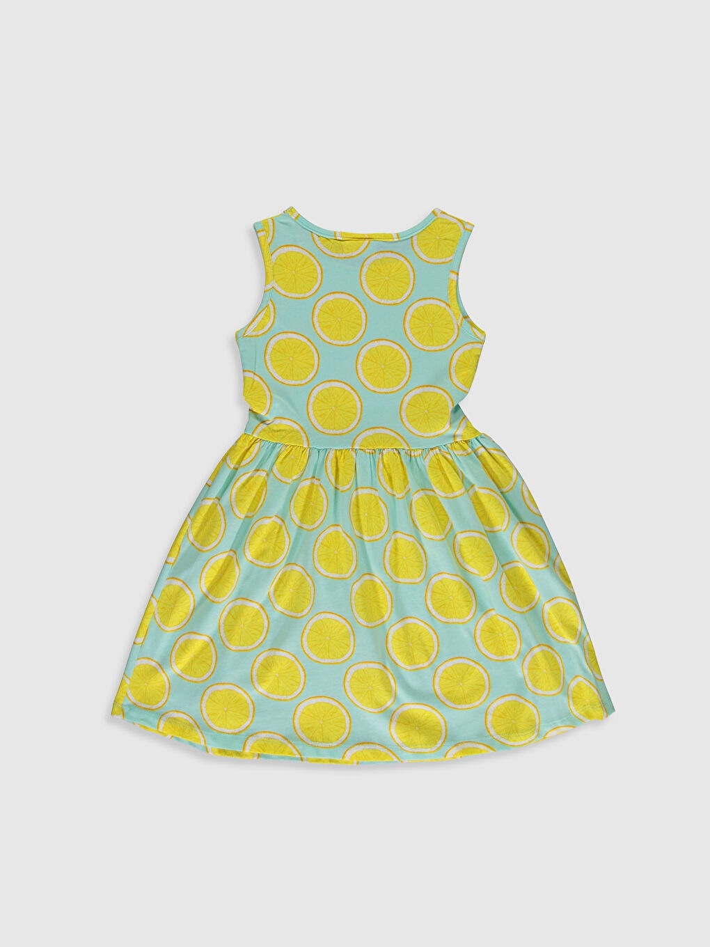 Girl's Figured Cotton Dress-1