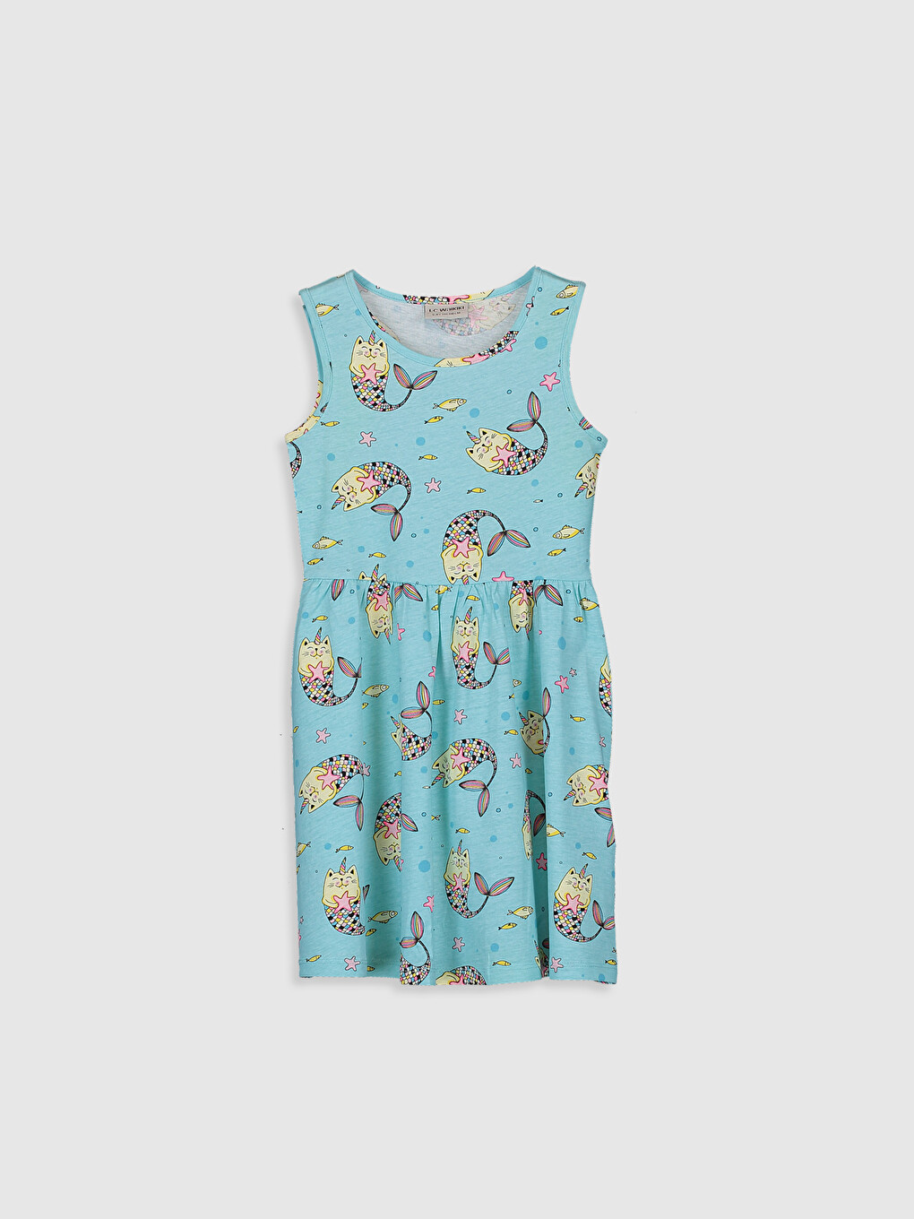 Girl's Figured Cotton Dress