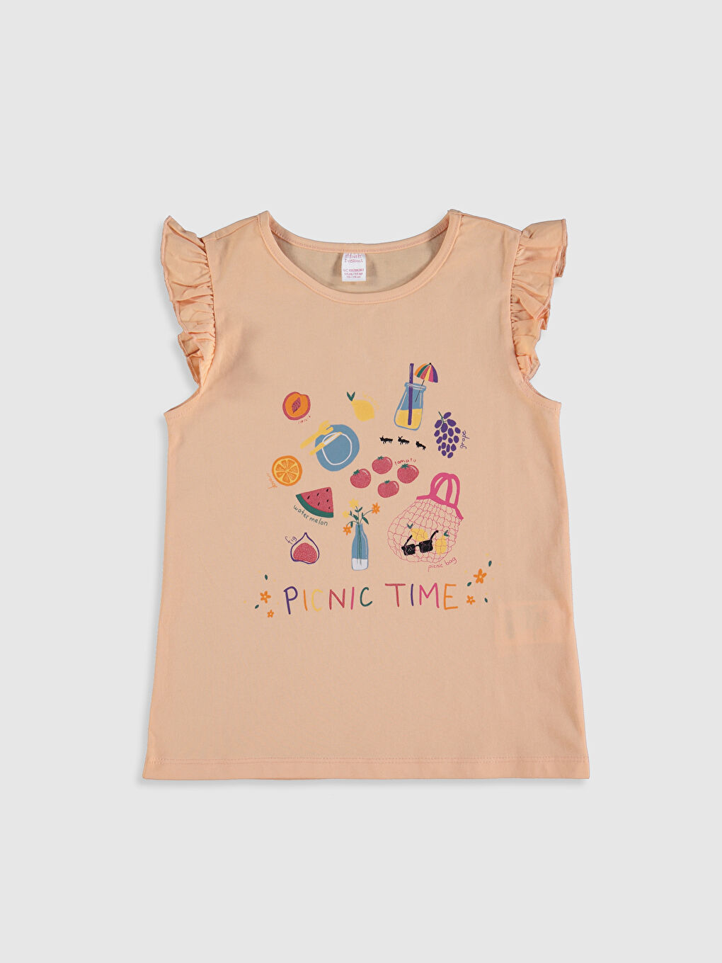 Pembe Bisiklet Yaka Kısa Kollu Kız Çocuk Pijama Takım-2