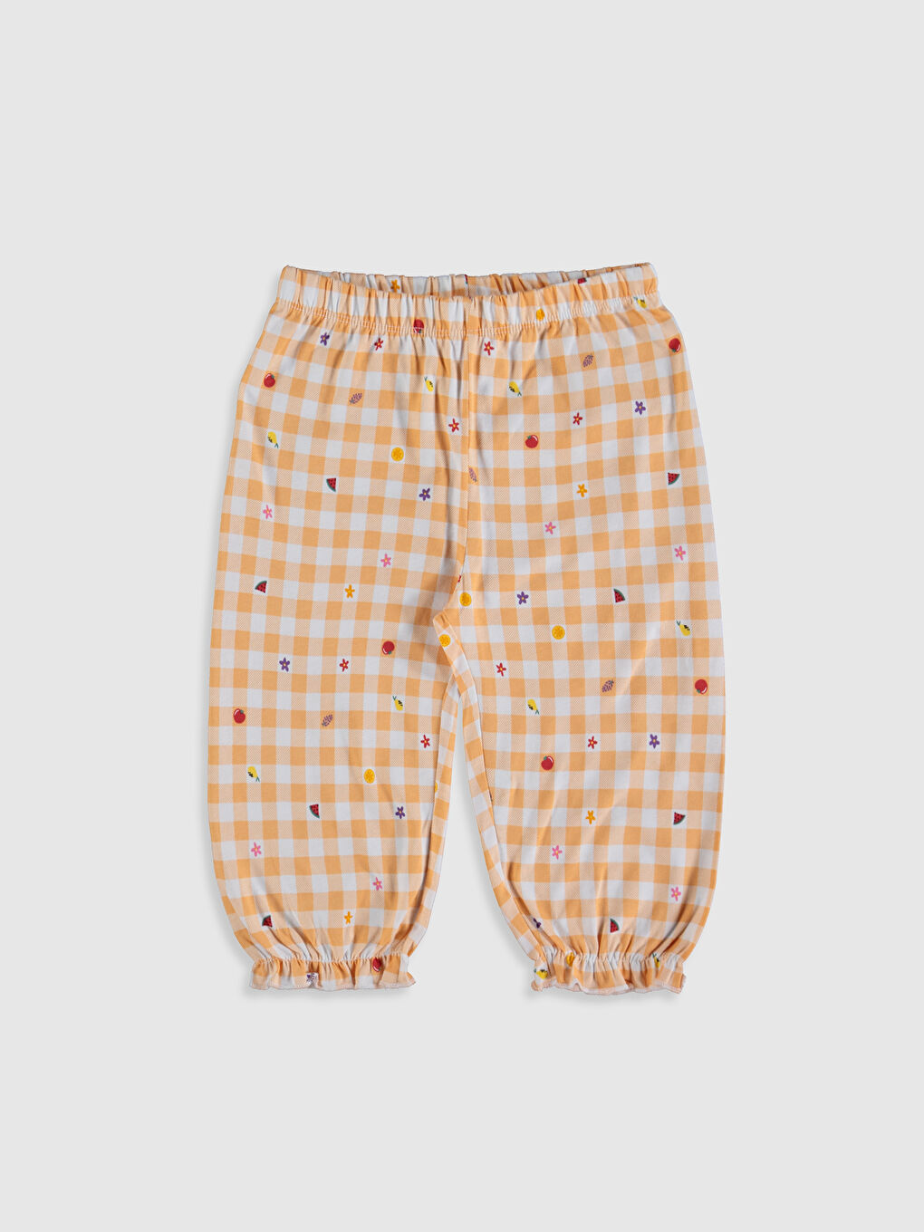 Pembe Bisiklet Yaka Kısa Kollu Kız Çocuk Pijama Takım-3