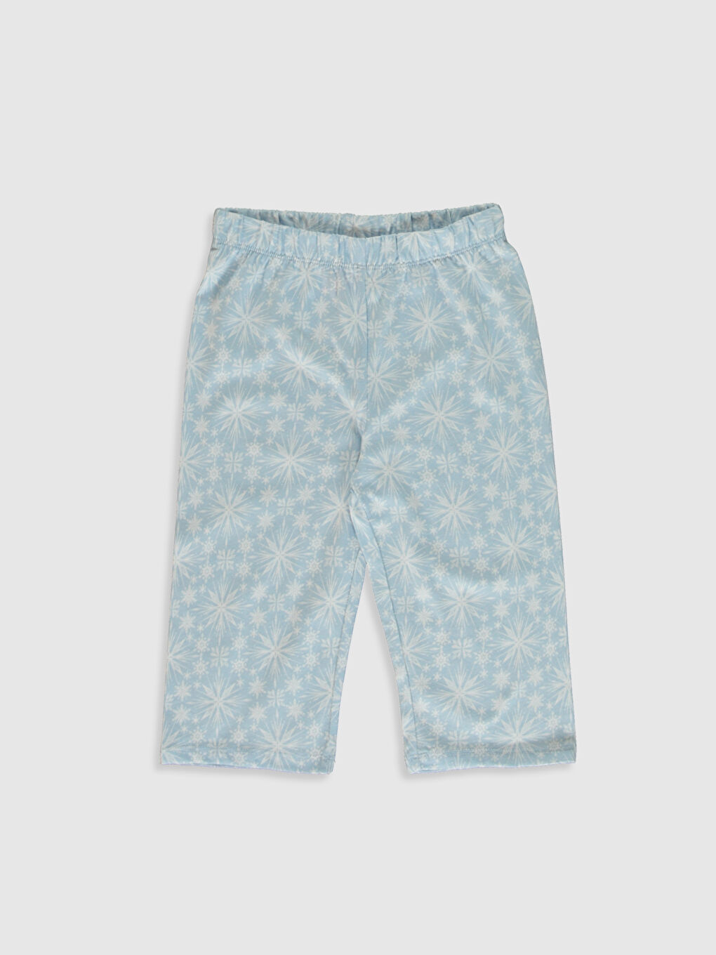 Beyaz Bisiklet Yaka Kısa Kollu Kız Çocuk Pijama Takım-3