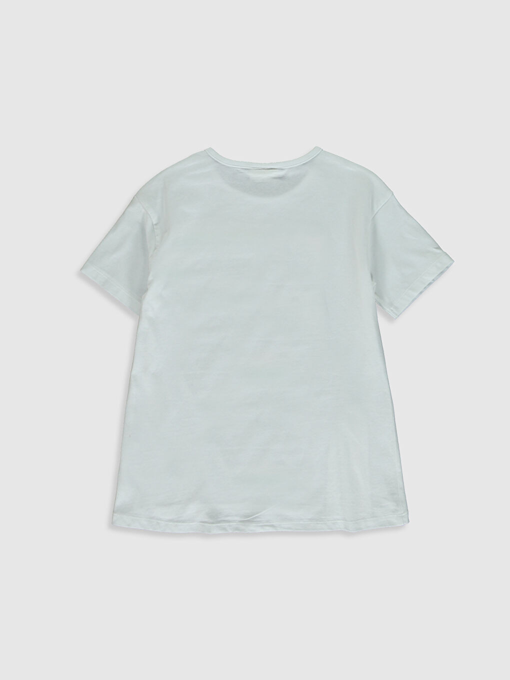 Футболка для дівчаток з круглим вирізом горловини та короткими рукавами-1