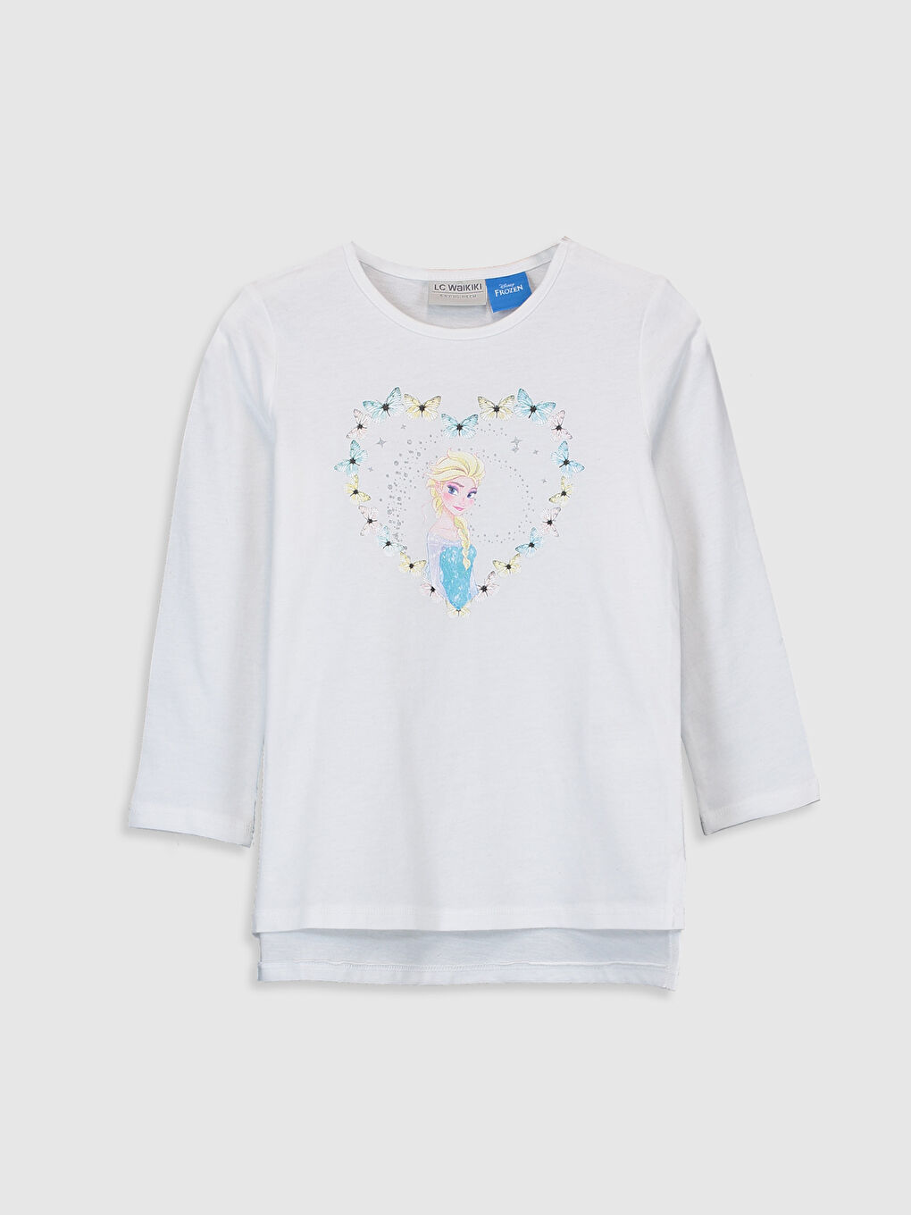 Crew Neck Long Sleeve Girls' T-Shirt