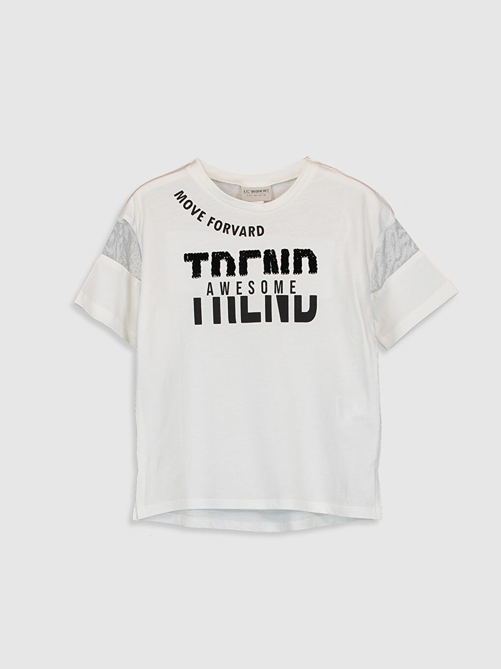 Crew Neck Short Sleeve Girls' T-Shirt-1