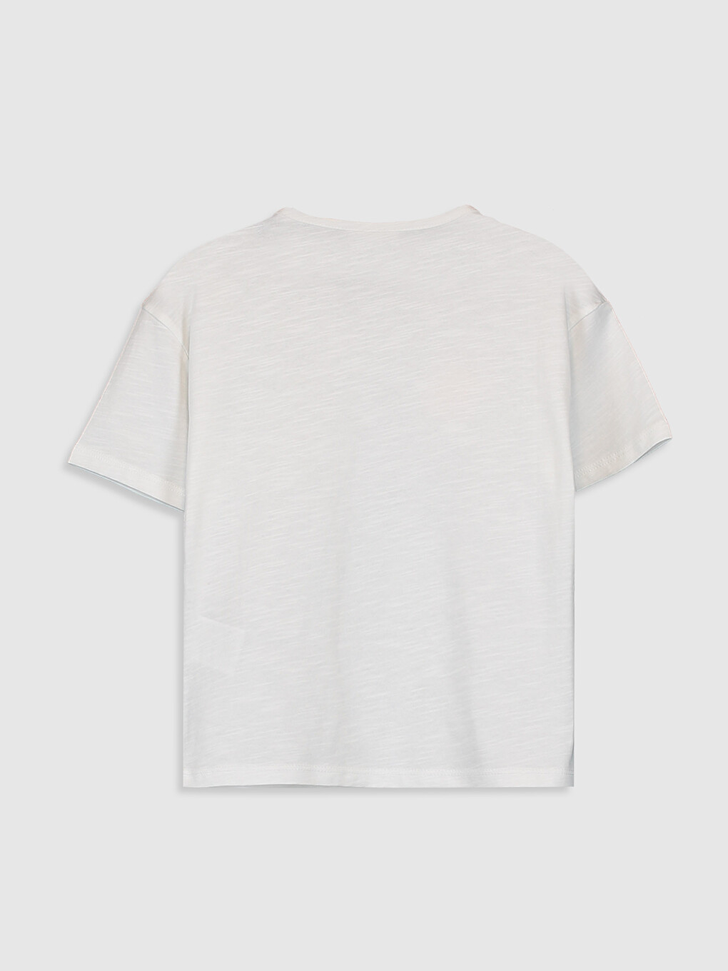 Crew Neck Short Sleeve Girls' T-shirt-1