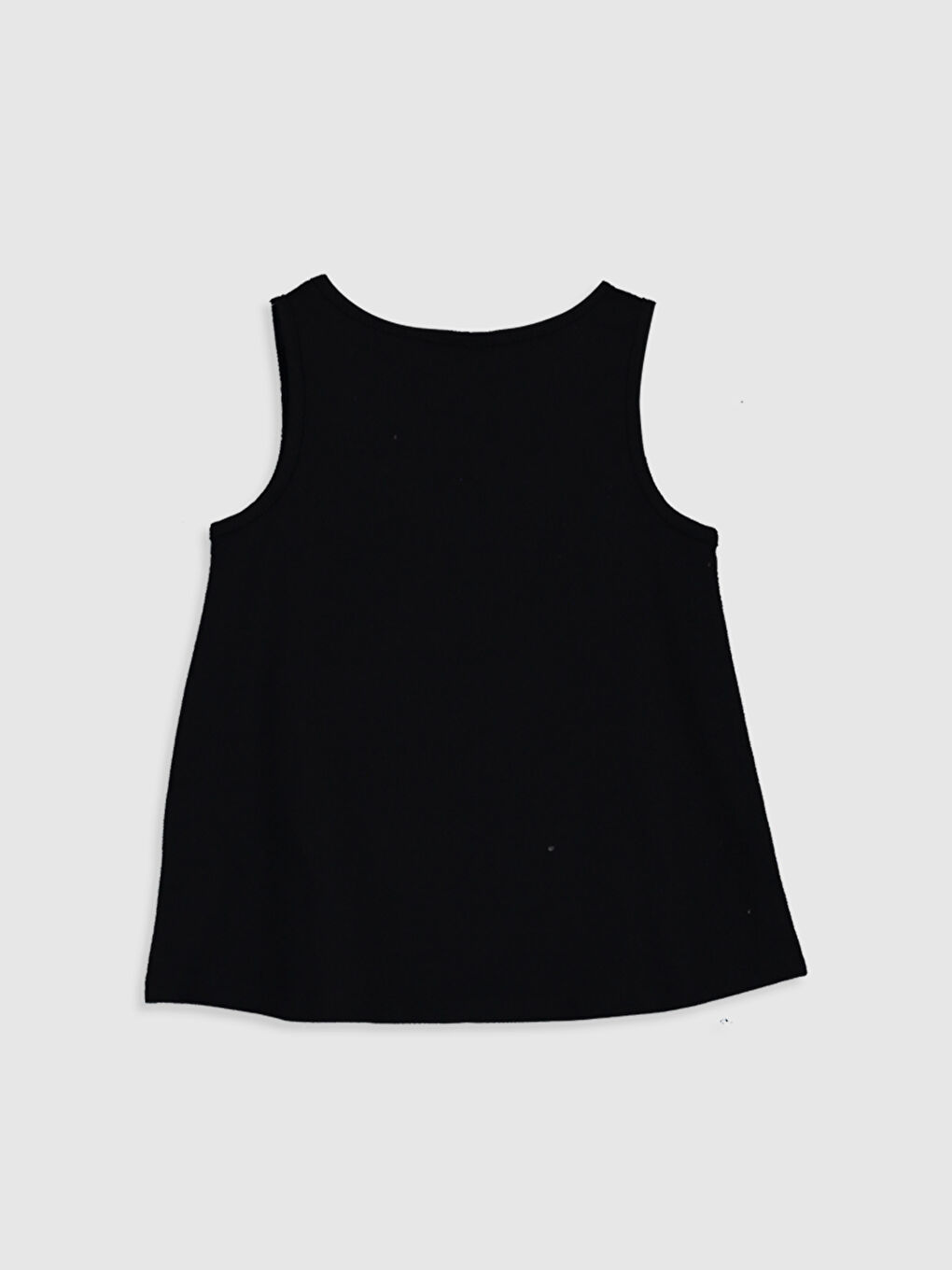 Siyah Bisiklet Yaka Kız Çocuk Atlet-1