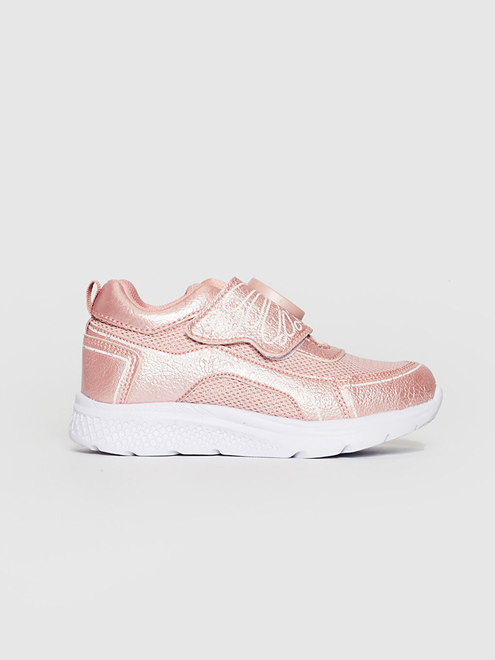 Pembe Kız Çocuk Cırt Cırtlı Işıklı Günlük Ayakkabı-1