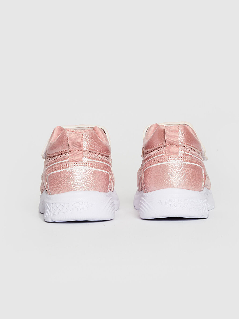 Pembe Kız Çocuk Cırt Cırtlı Işıklı Günlük Ayakkabı-4