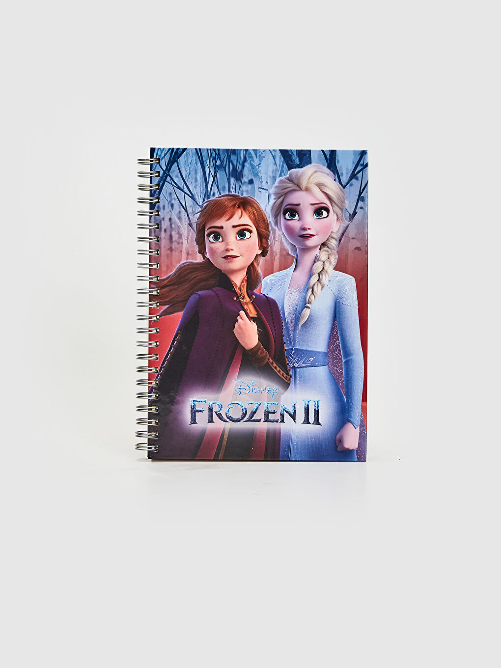 Kız Çocuk Frozen Lisanslı Spiralli Kareli Defter