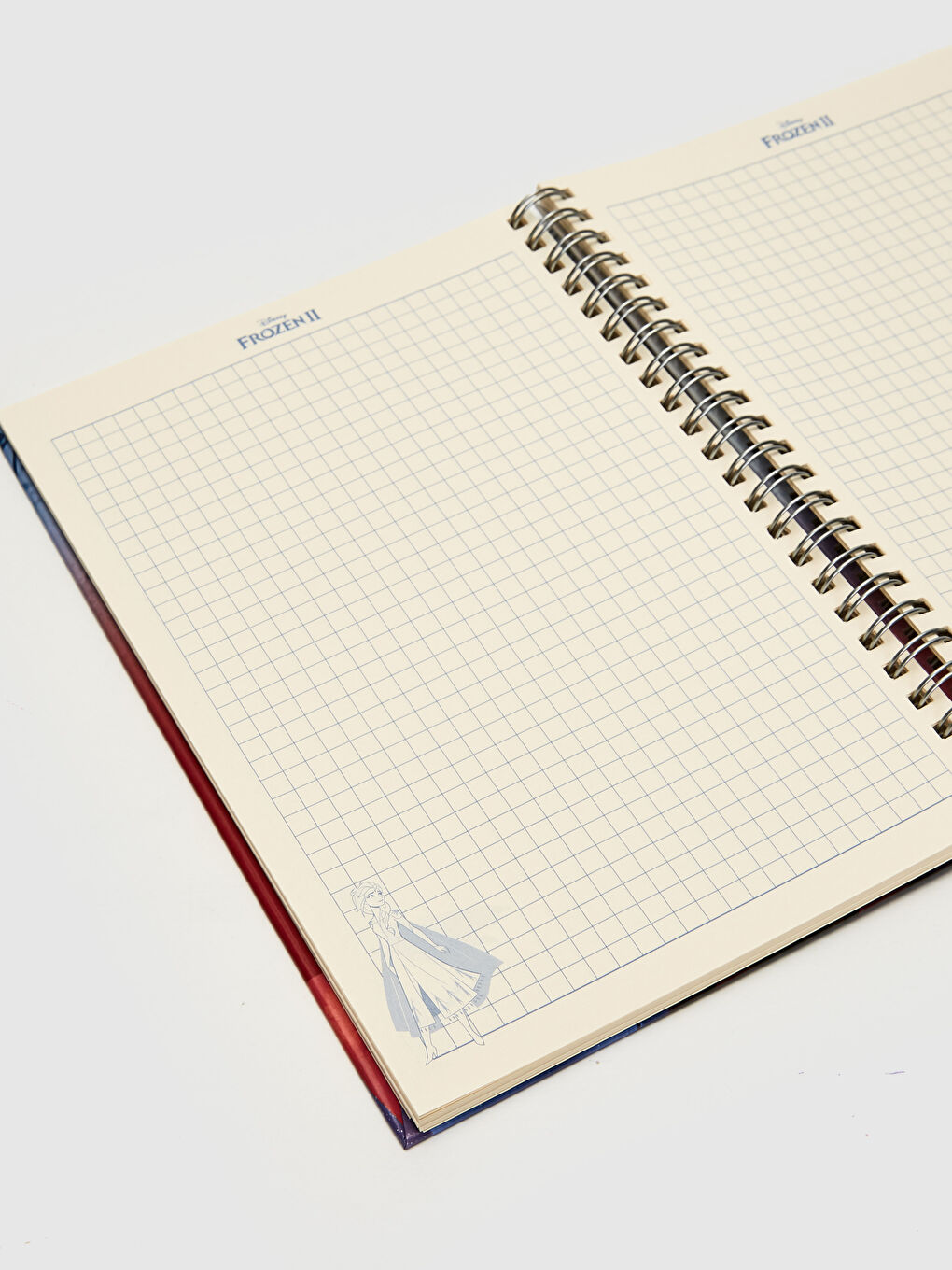 Kız Çocuk Frozen Lisanslı Spiralli Kareli Defter-2