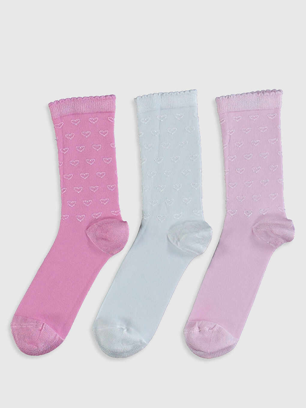 Девочки Розовый Носки до щиколотки-1