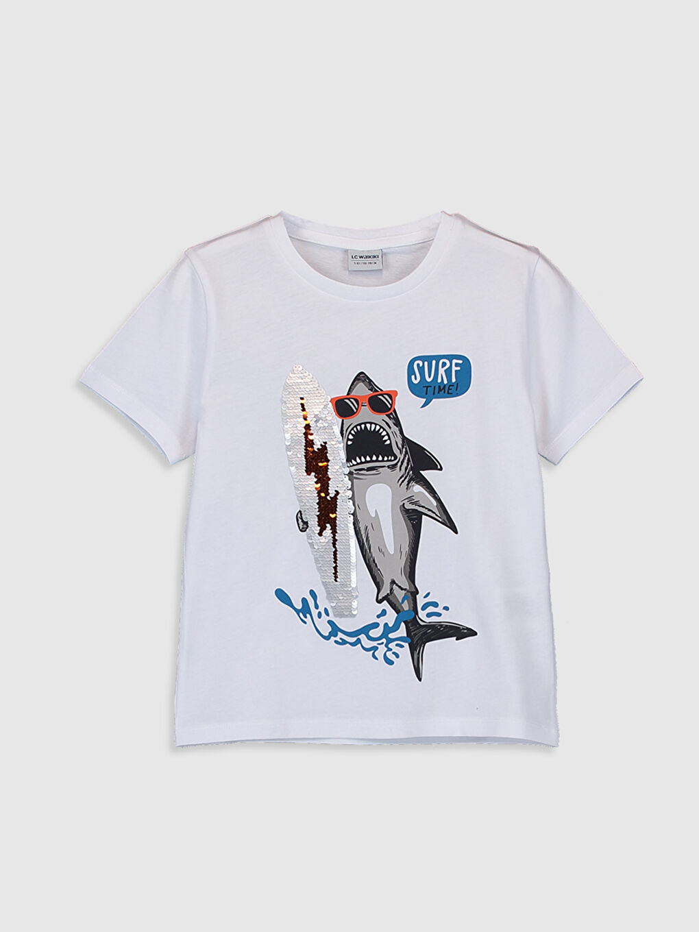 Футболка с круглым вырезом и коротким рукавом для мальчиков-1