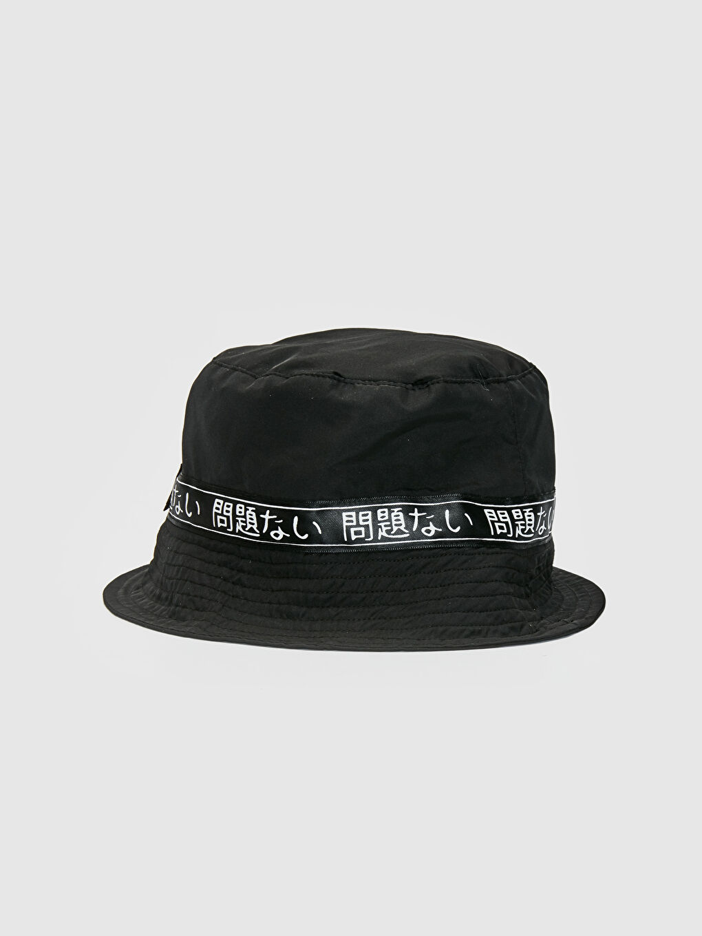 قبعة دلو اسود فتاة-1