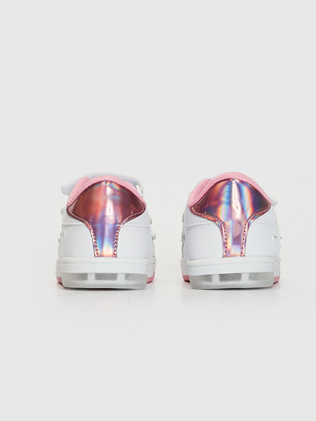 Beyaz Kız Çocuk Işıklı Spor Ayakkabı-3