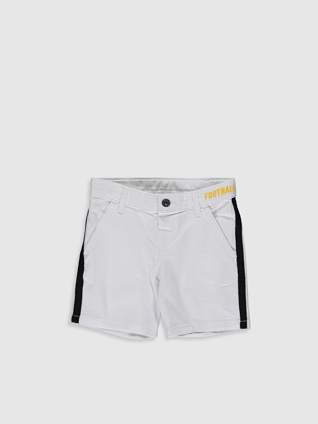 Beyaz Erkek Çocuk Gabardin Şort