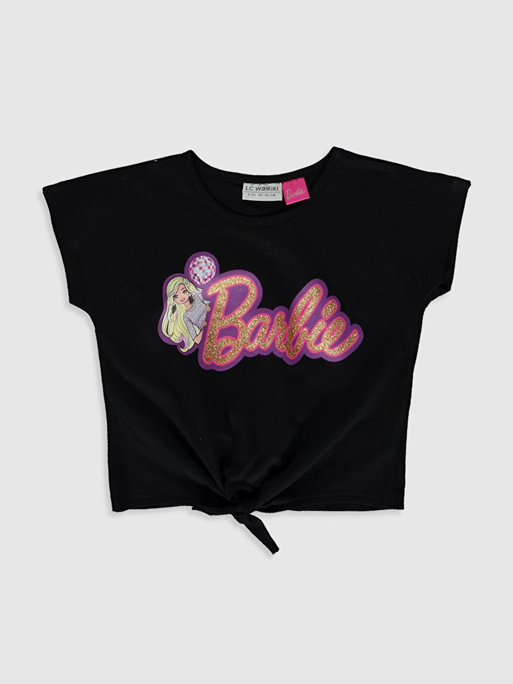 Футболка для дівчаток з круглим вирізом горловини та короткими рукавами