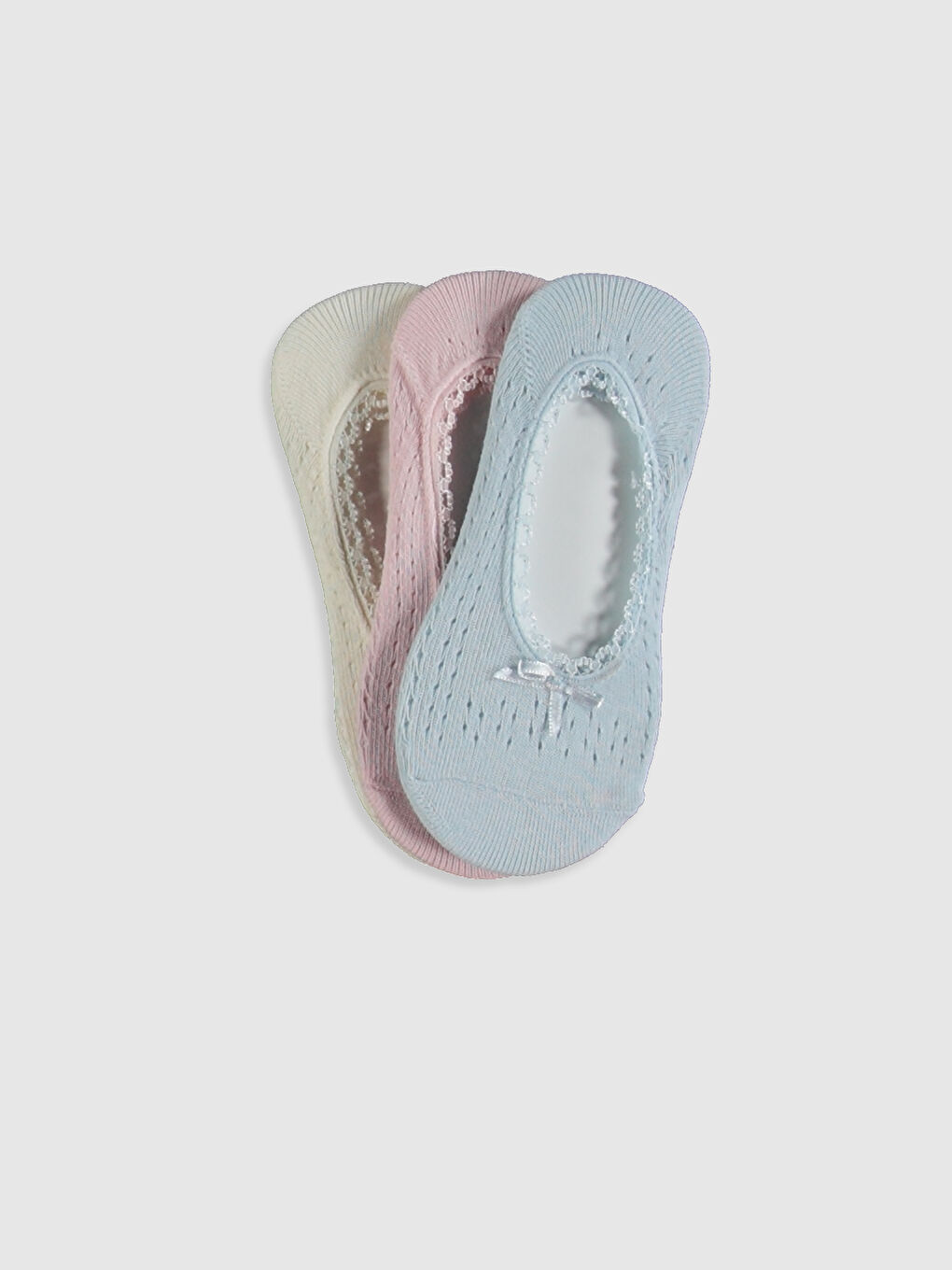 3-pack Girl's Invisible Socks