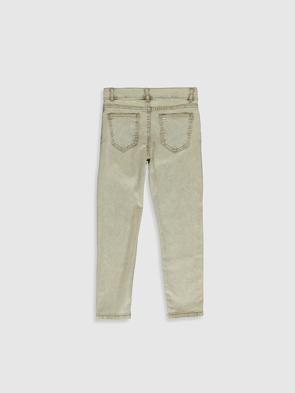 Bej Süper Skinny Erkek Çocuk Jean Pantolon-1