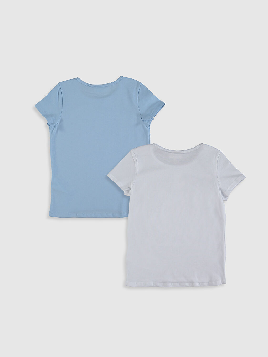 T-shirt Fille Col Rond Manches Courtes Lot de 2-1