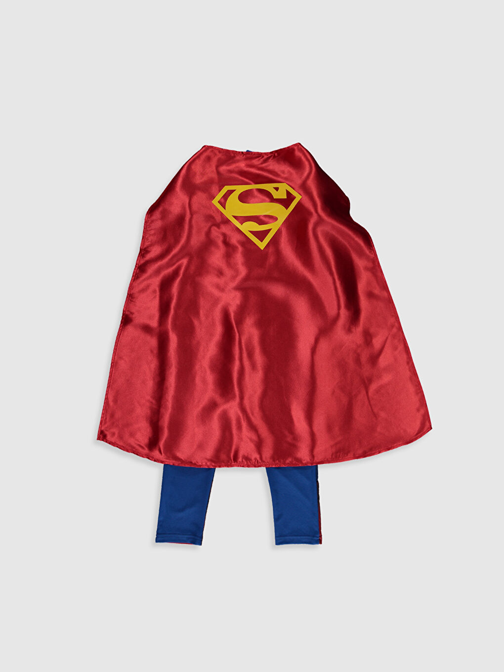 Mavi Bisiklet Yaka Uzun Kollu Erkek Çocuk Superman Kostüm-8