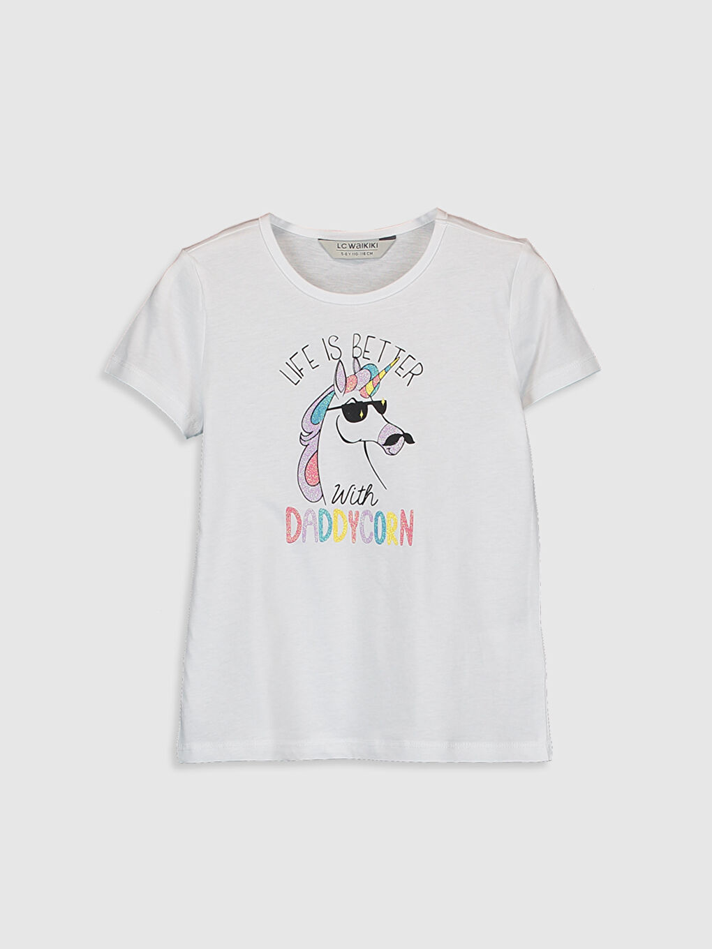 Girl's Printed Cotton T-Shirt