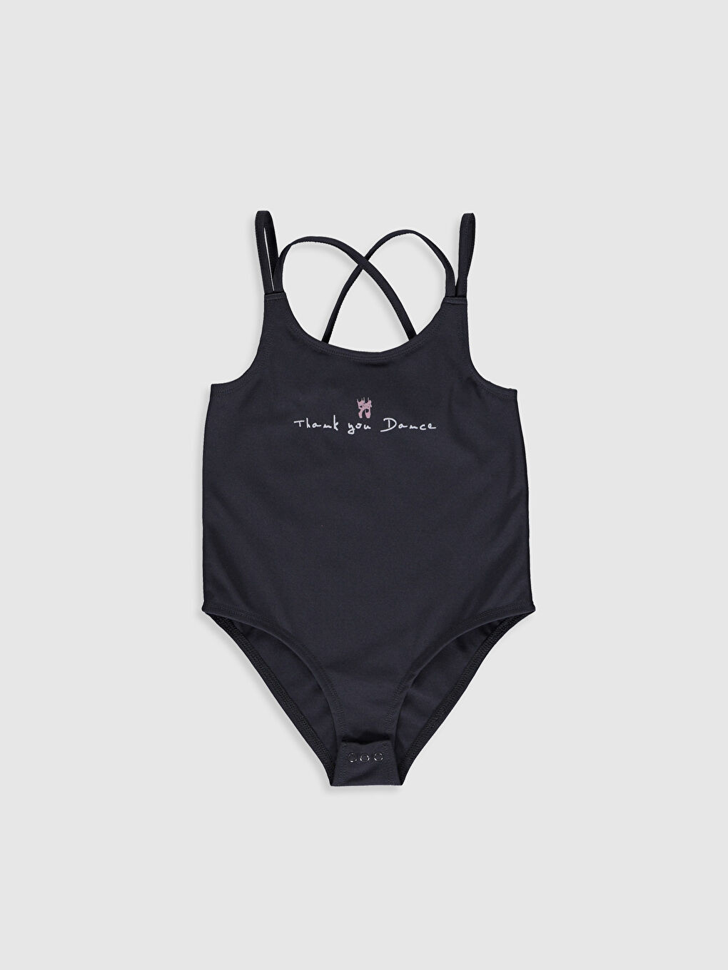 Antrasit Baskılı İp Askılı Kız Çocuk Çıtçıtlı Body-2