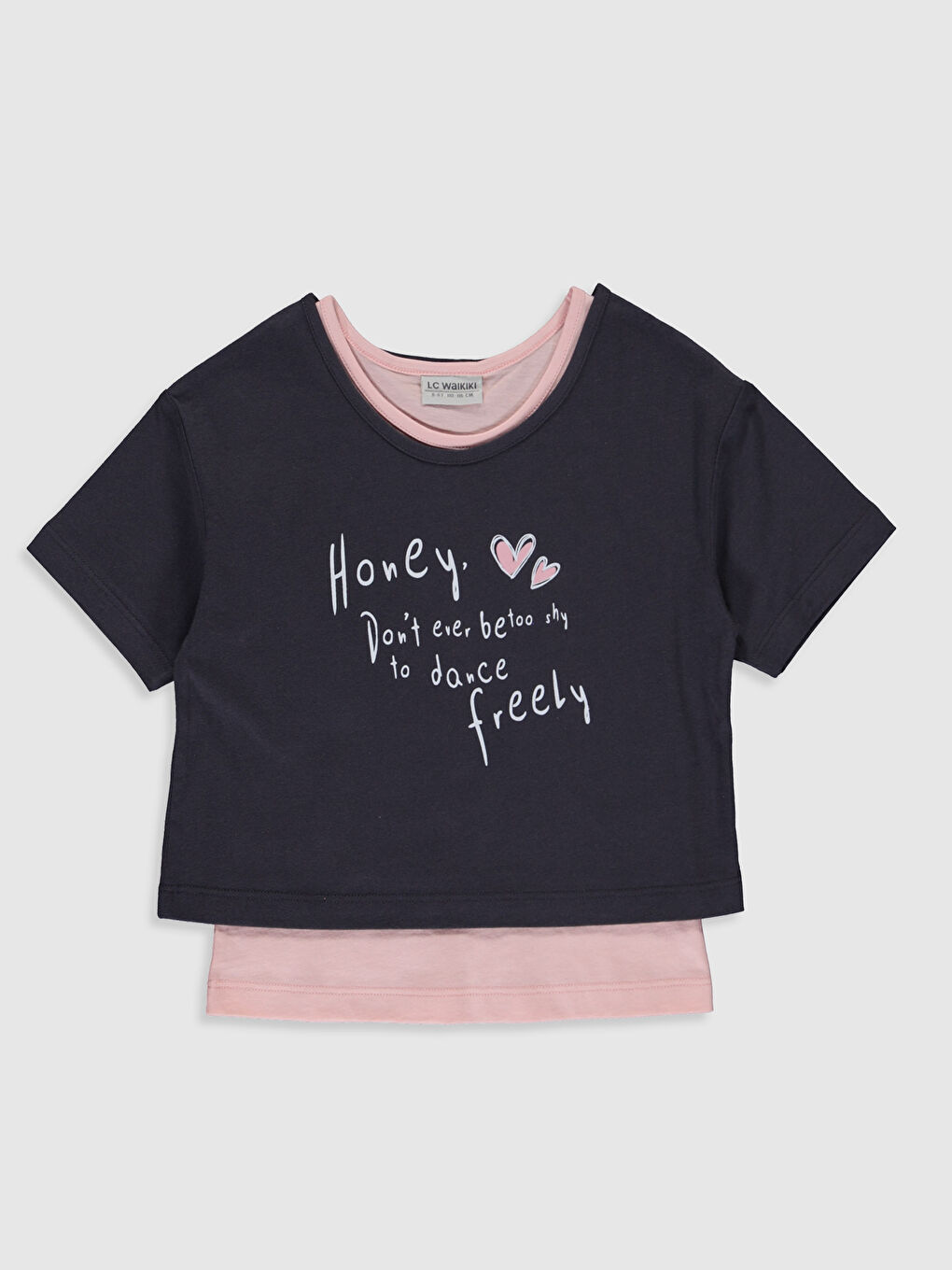 LCW Kids Girl's T-Shirt and Tank Top -0SE740Z4-HGV