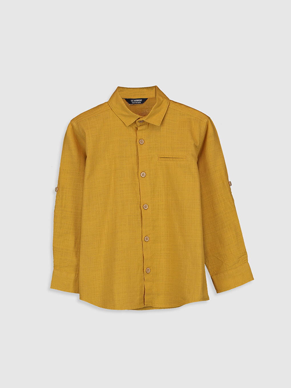 Long Sleeve Poplin Boy Shirt