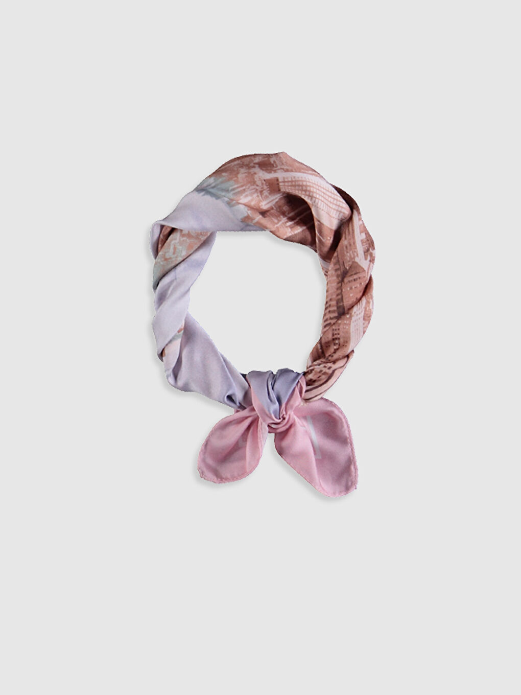 Karışık Kız Çocuk Desenli Saten Bandana