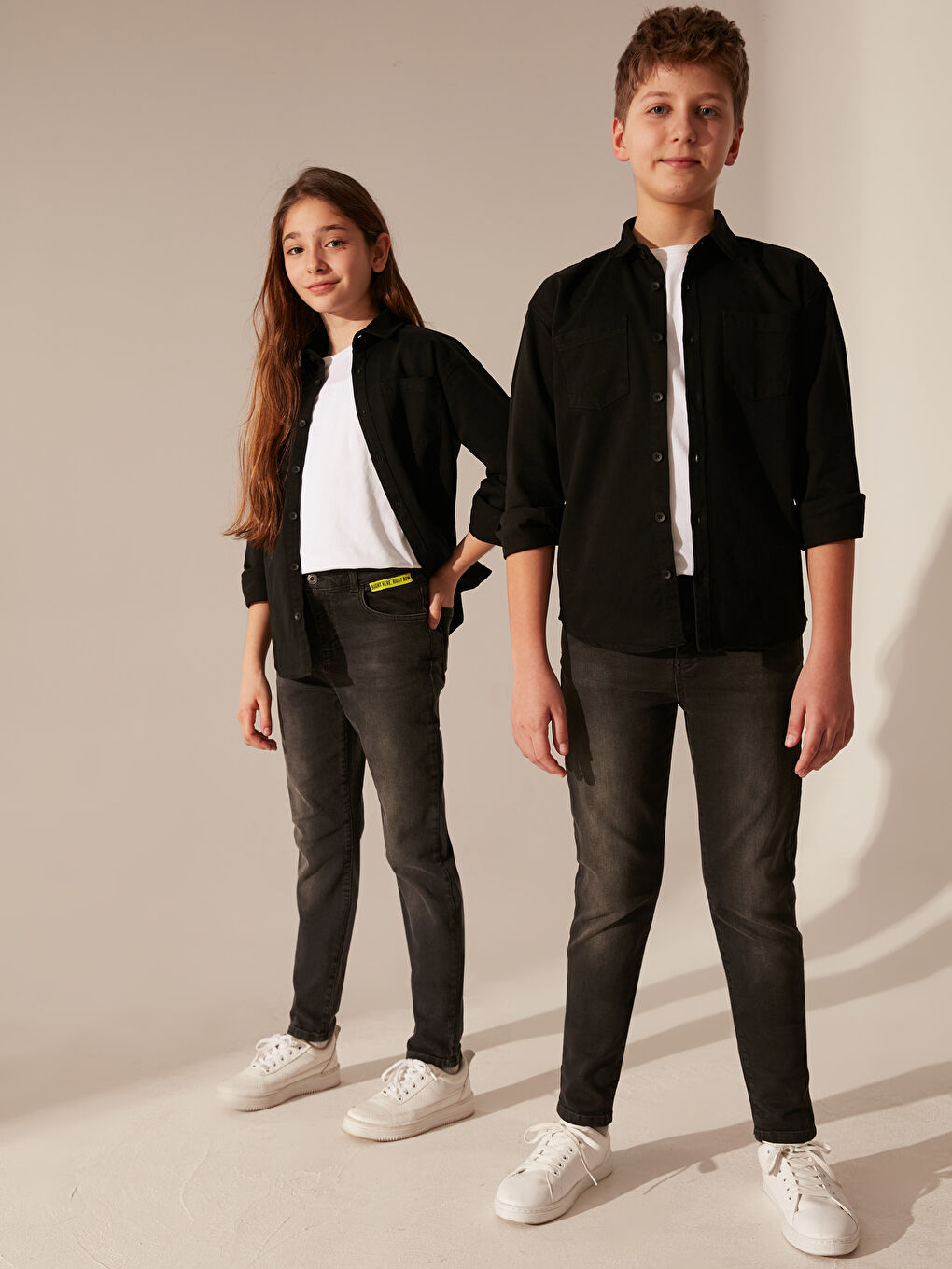 Antrasit Süper Skinny Erkek Çocuk Jean Pantolon