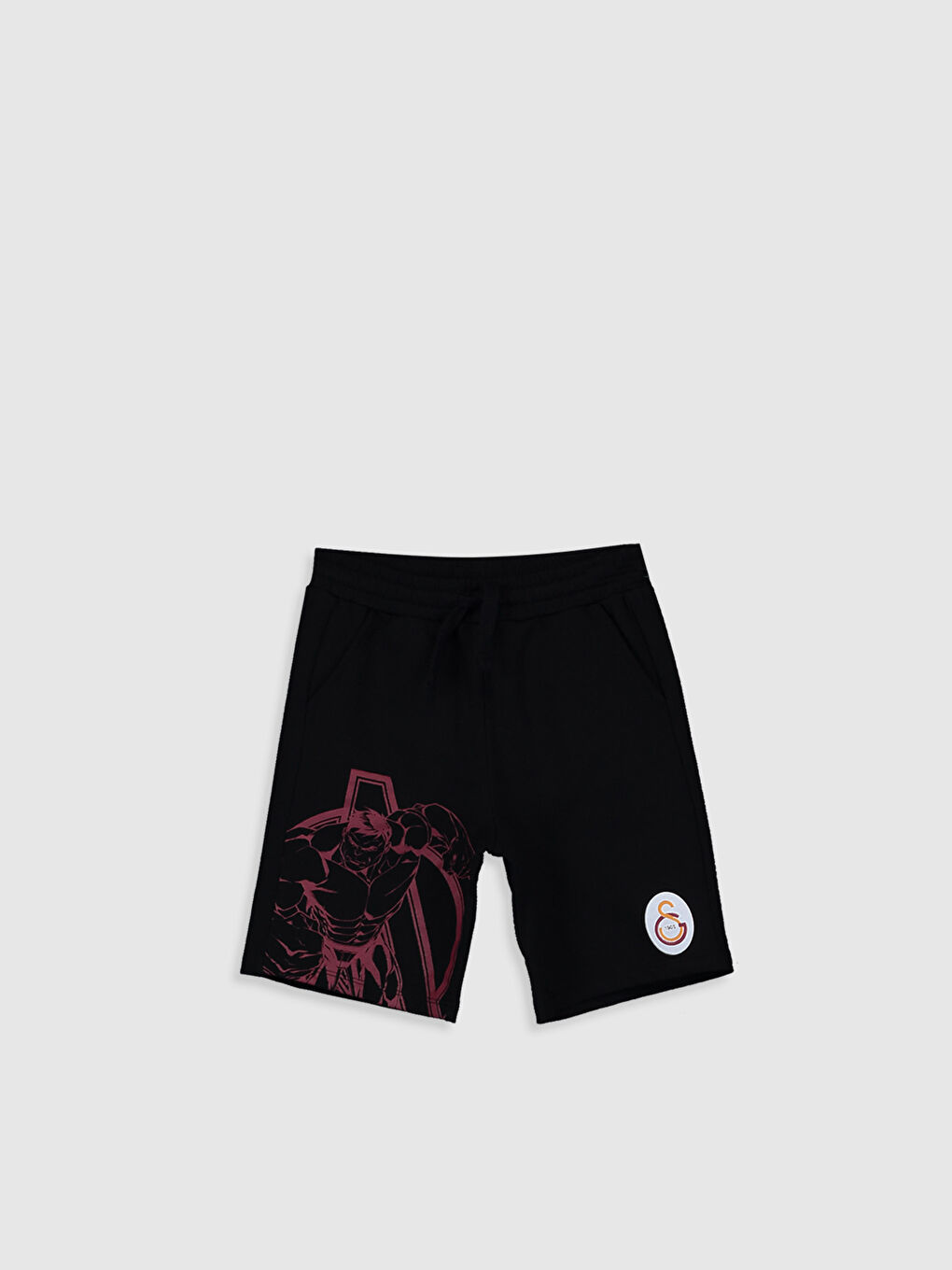 Gri Erkek Çocuk Galatasaray Baskılı Taraftar Tişört ve Şort-3