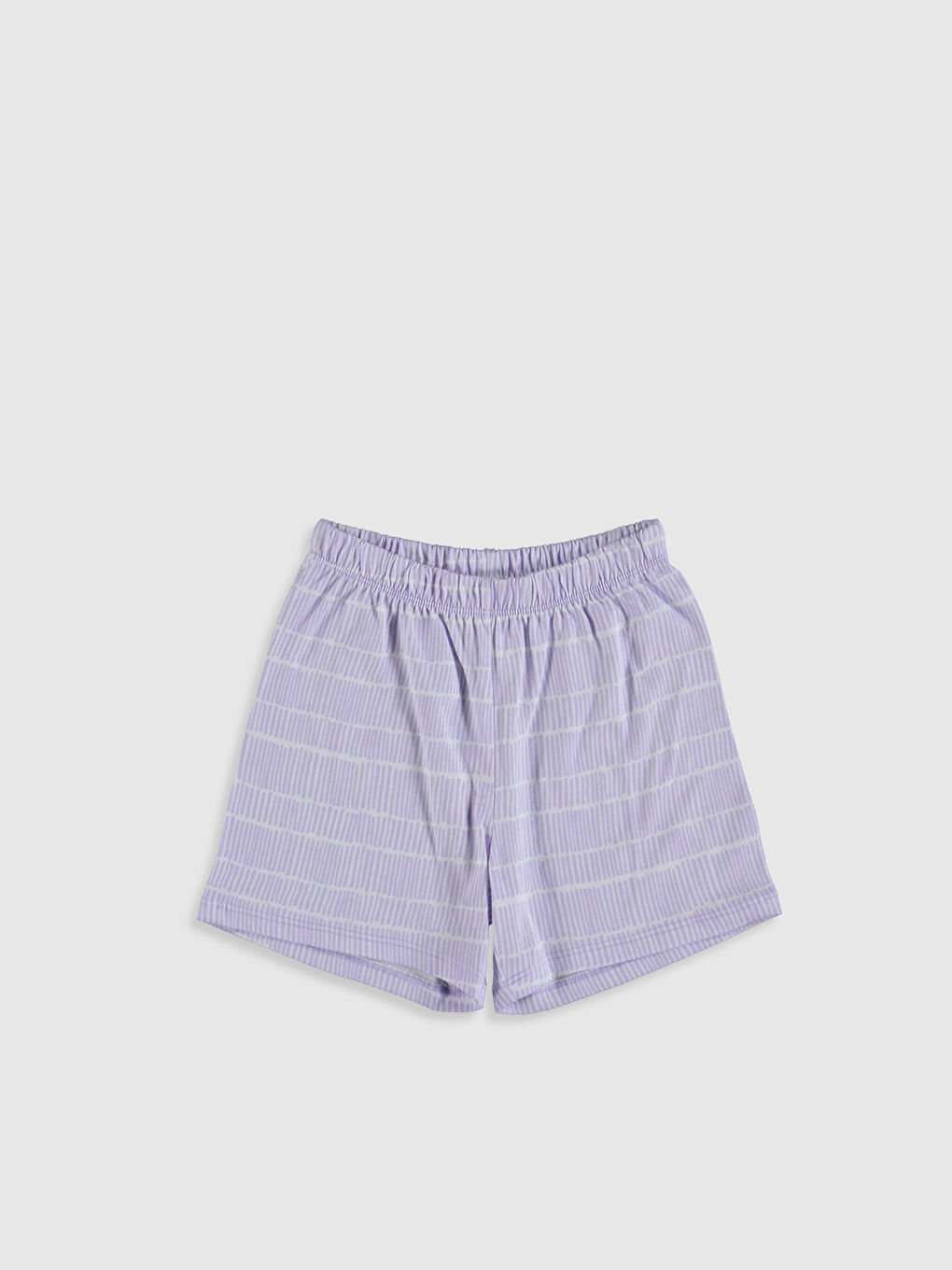 Sarı Bisiklet Yaka Kısa Kollu Kız Çocuk Pijama Takım-3